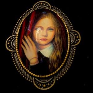 Vintage style Alice in Wonderland Oval Adjustable Ring